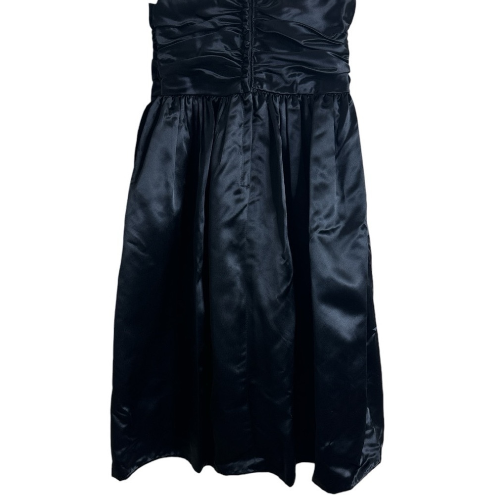 Scott McClintock 80s Victorian Lace Satin Dress Sz 8 - Picture 9 of 15